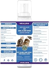 WEALLIN Anal Gland Spray for Dogs Cats 4.06 Fl Oz Hypoallergenic HOCl Safe view 7