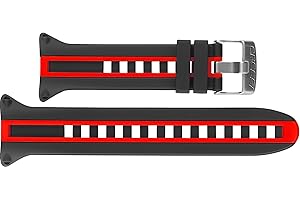Cressi Unisex Newton Titanium Strap for Dive Computer, Black/Red, One Size