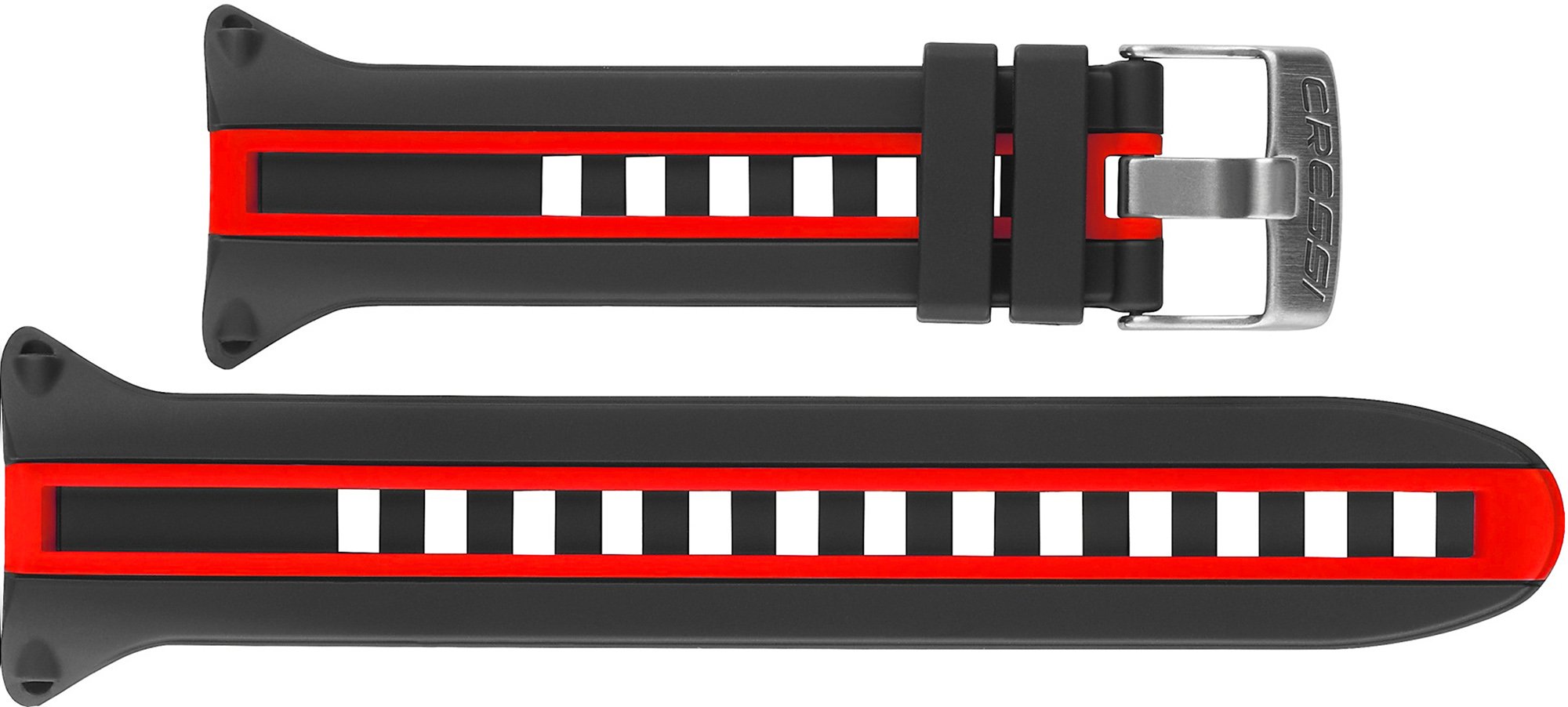Cressi Strap Newton Titanium Strap for Dive Computer - Black/Red, Uni