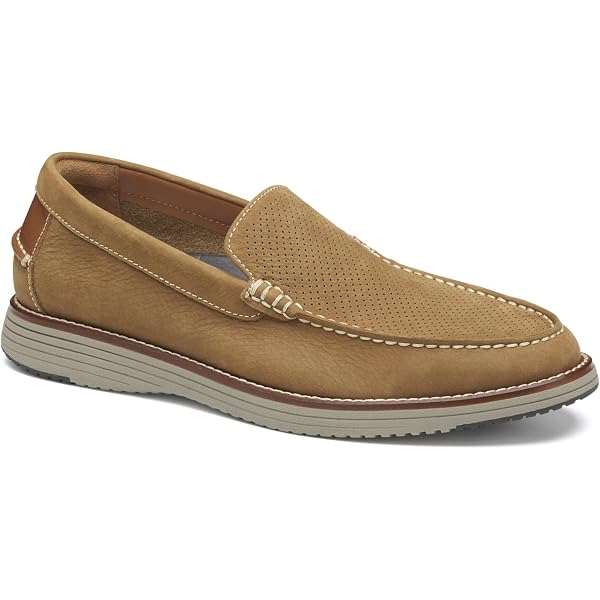 Amazon.com | Johnston & Murphy Banks Slip-On Tan Italian  display picture 2