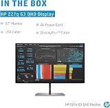 HP Z27q G3 27" QHD IPS LED Monitor Quad HD 2560x1440 Silver view 5