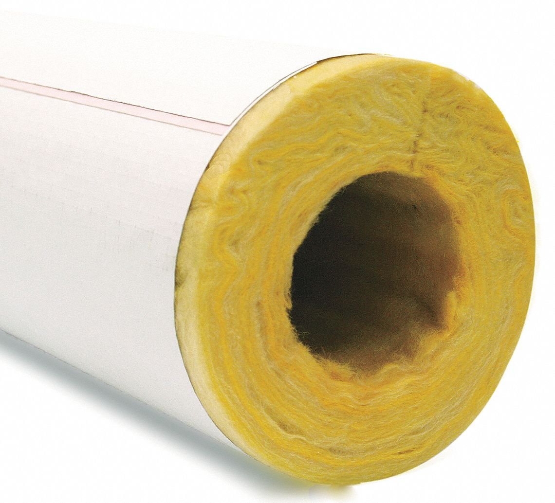3" x 3 ft. Fiberglass Pipe Insulation, 11/2" Wall