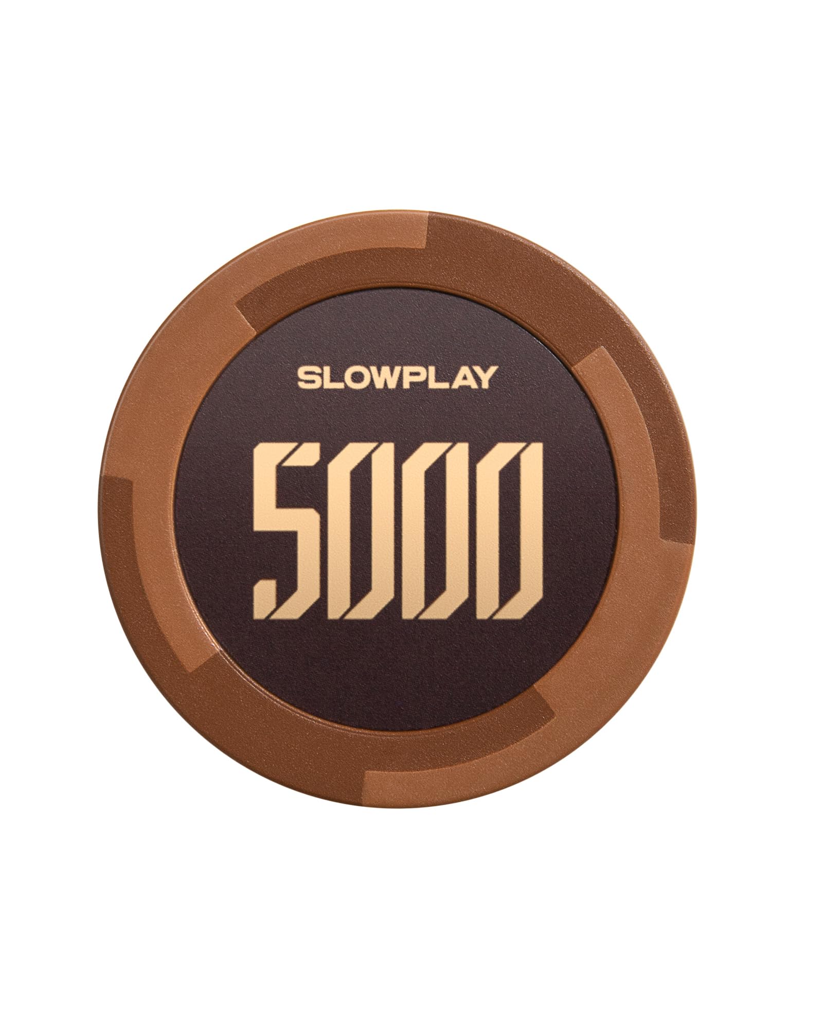 SLOWPLAY Godel Clay Poker Chips, 14 Grams Heavyweight Clay Composite, 40mm Large Chips in Bulk, Pack of 50 with Denomination of 5000