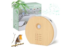 FLLVILLEY Singing Bird Box Original, White Noise Nature Sound Box with Motion Sensor Portable Birds Chirping with Timer, 9 Soothing Songs, Sound Therapy for Bathroom, Home, Baby, Adult, Travel Relaxing (0-90dB)