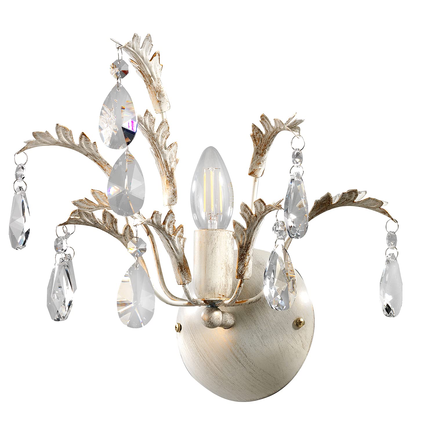 Onli Basket Wall Light E14, 6 W, Ivory/Gold, 30 x 25 x 25 cm