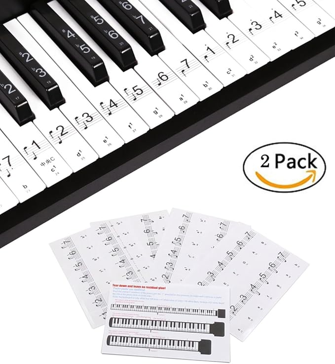 Adesivi Per Tastiera Di Pianoforte Per 88/61/54/49/37/32 Tasti - Foto 4