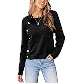 CUPSHE Womens Sweaters Long Sleeve Crew Neck Trendy Sweater Tops for Fall