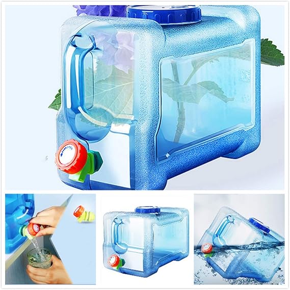 Bidón Plástico Con Grifo Cuadrado Tanque De Agua Del Coche ...