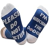 Gifts for Baseball Lover Crew Socks - Please Do Not Disturb, I’m Watching The D- Sports Birthday Gifts Father Day Gift for Dad Grandpa Husband and Boyfriend Men Papa