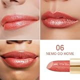 Oulac Metallic Shine Glitter Lipstick Orange High Impact Lipcolor 4.3 g view 5