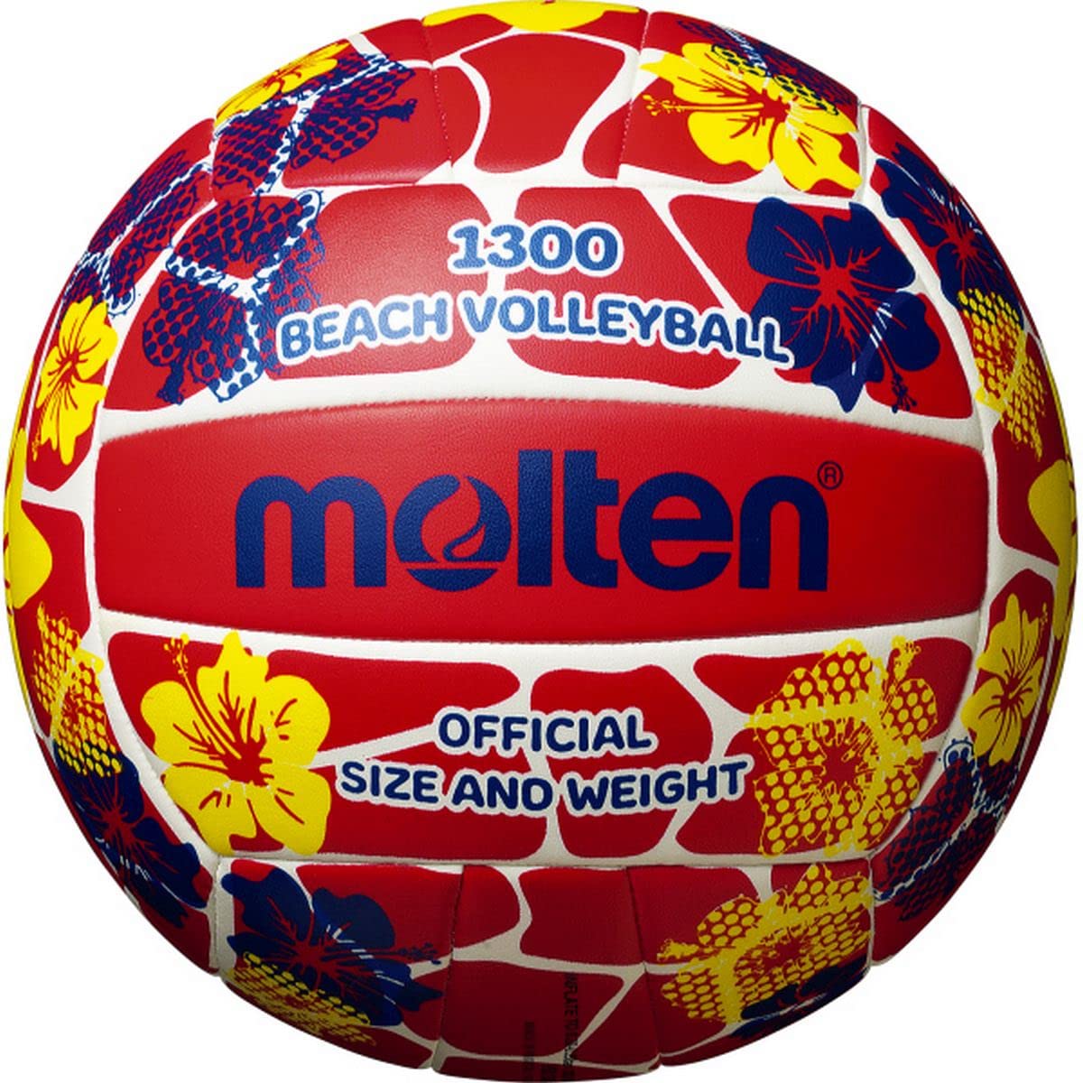 Molten VB1300 Beach Volleyball Flowers/Red 5