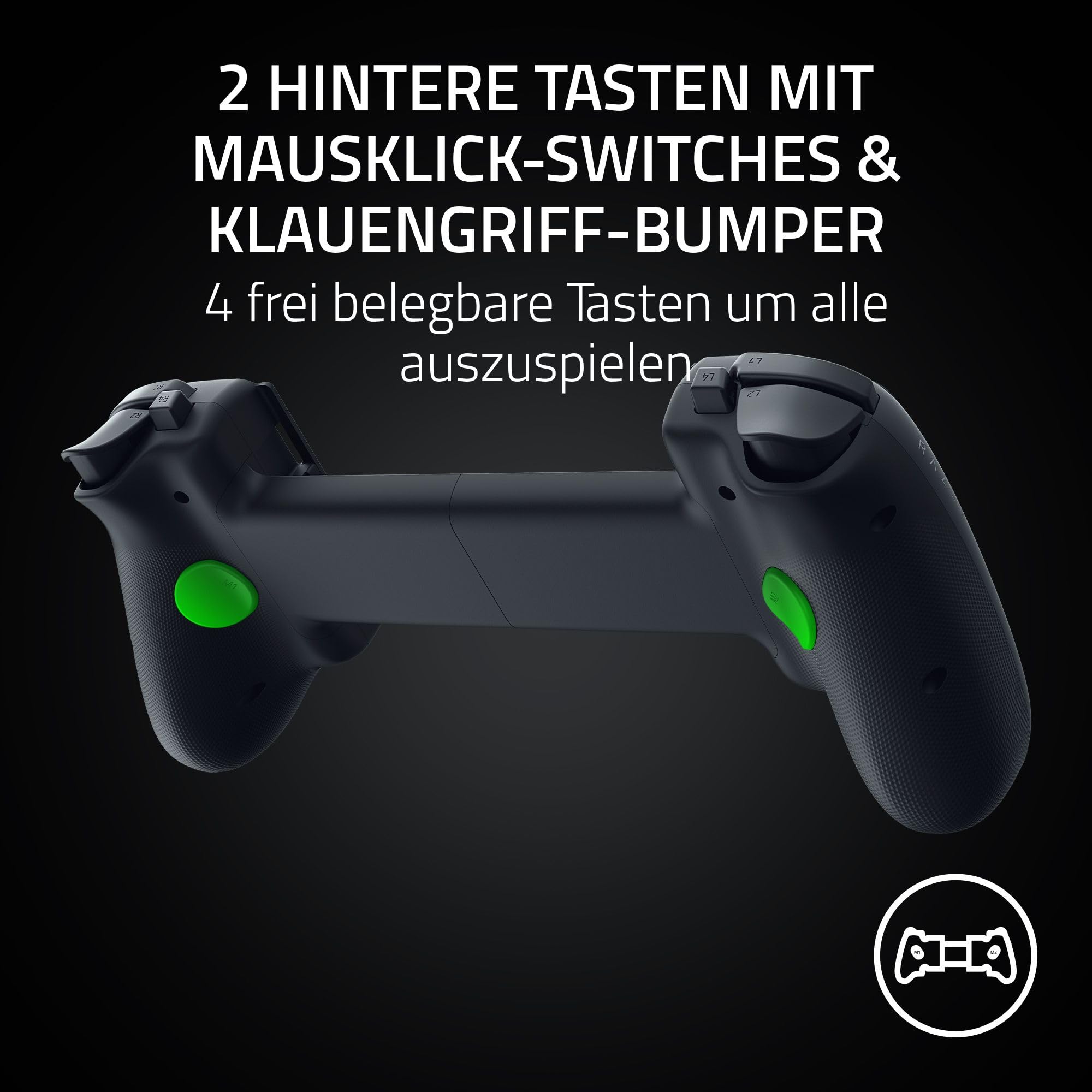 Razer Kishi V3 Pro - Full-Size-Mobile-Controller für iPhone, Android-Smartphones und Tablets 8" - USB-C Plug-and-Play - Anti-Drift-Analogsticks - Sensa HD Haptik - Nexus App, Schwarz 8