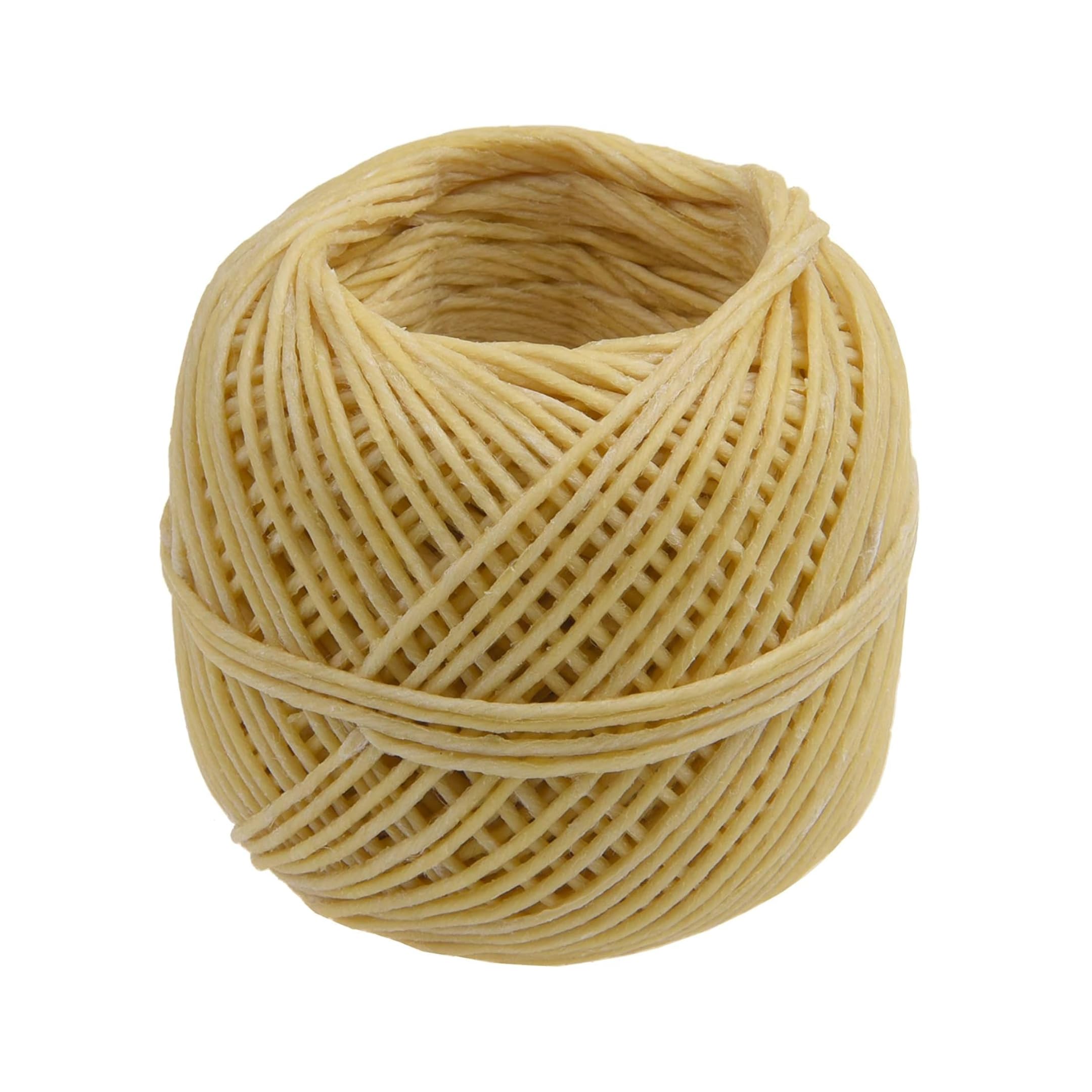 Kare & Kind Organic Hemp Wick Line - 100% Natural Hemp - Edible Grade Beeswax - 200 Ft Spool (1.0 mm) - No Cotton, No Lead - Perfect Alternative to Butane Cigarette Lighters and Phosphor Matches