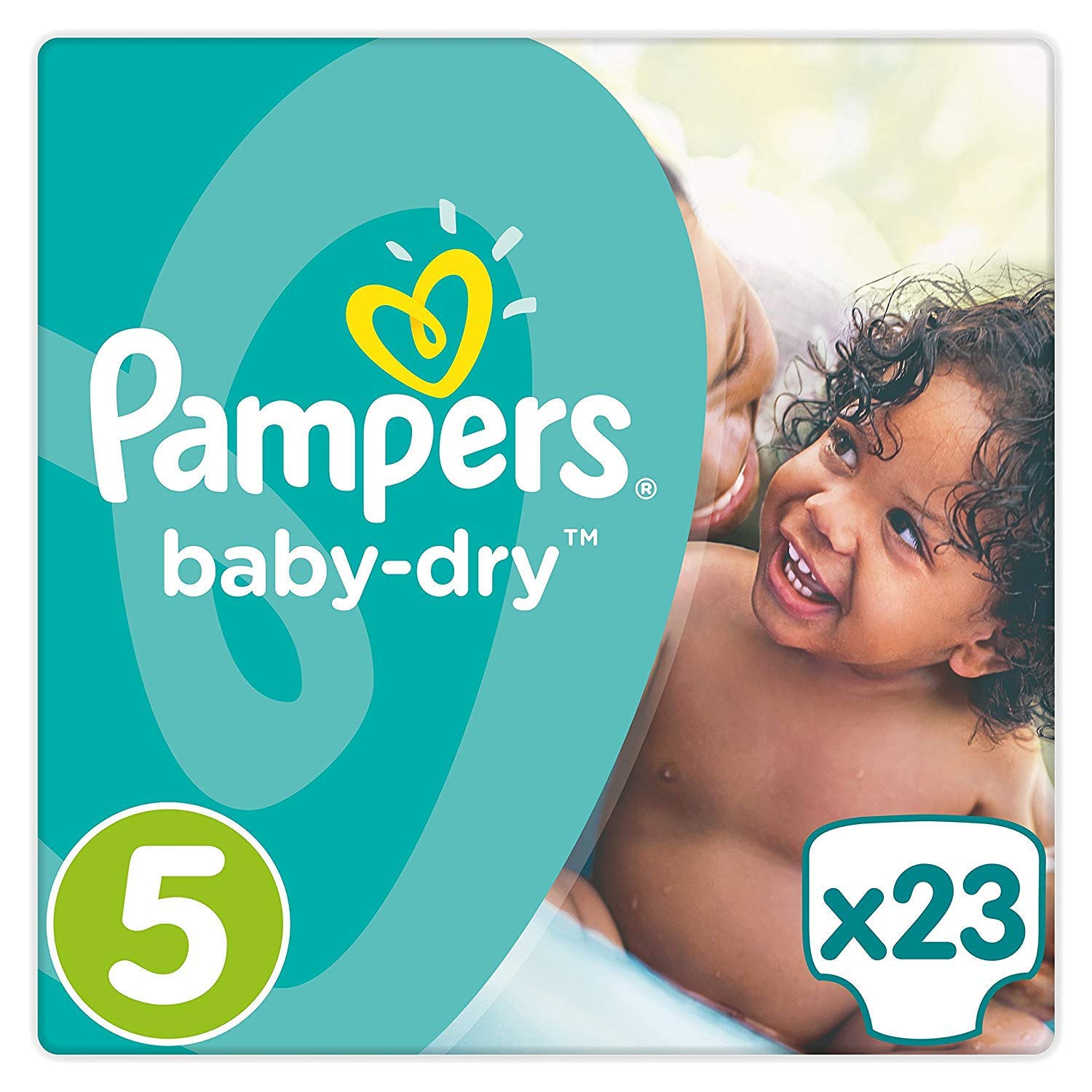 Pampers Baby Dry Pañales Carry Pack tamaño 5 (Junior), 23 Pañales