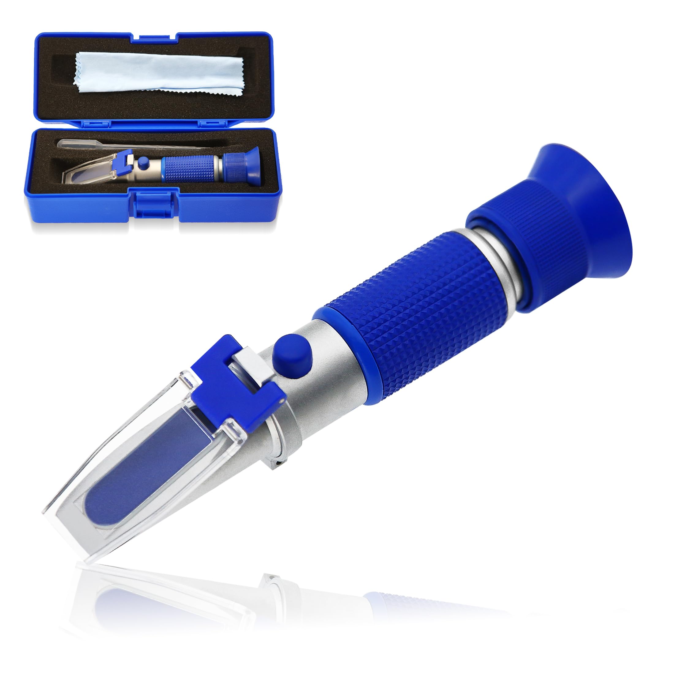 AMTAST Hand Held DEF AdBlue Refractometer Tester for Urea Concentration in Diesel Exhaust Fluid Aqueous Urea Solution with ATC