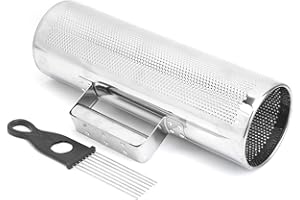 Qiilu Guiro Percussion Instrument for Music Teaching - Aluminum Shaker with Scraper, 4x12in Sound Experience