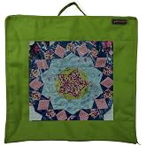 Yazzii Quilt Block Showcase Bag - Portable Storage Bag Organizer - Multipurpose Storage Organizer for Sewing Projects, Fabric Pieces, Quilt Blocks, Appliques, Stitcheries &amp; More.-Green
