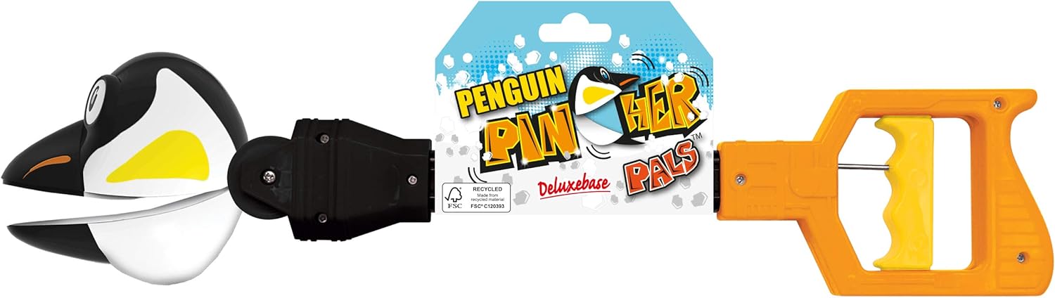 Pincher Pals, Penguin Grabber Toy from Deluxebase, Jumbo 42cm Claw, Fun Handheld Sensory Animal Grabber