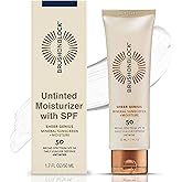 Brush On Block Untinted Mineral Sunscreen SPF 50 for Face | Broad Spectrum, Hyaluronic Acid, Sheer & Non-Greasy Moisturizer for Sensitive Skin, Zinc Oxide Sunscreen, P++++, Made in USA