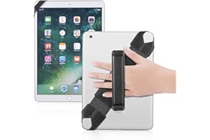 Joylink iPad Hand Holder Strap with Pen Loop and 360° Swivel Leather Handle Grip Elastic Belt, Compatible with iPad Air, iPad