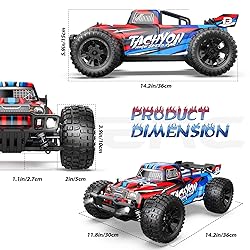 DEERC 1:10 Large Brushless RC Car for Adults, 3S