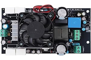 Dpofirs 1000W HiFi Class D Power Amplifier Board, Dual Output Digital Amp Board with Precision Power Supply Module, IRS2092S 