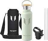 Super Sparrow 620ml Insulated Stainless Steel Water Bottle with Two Lids view 2