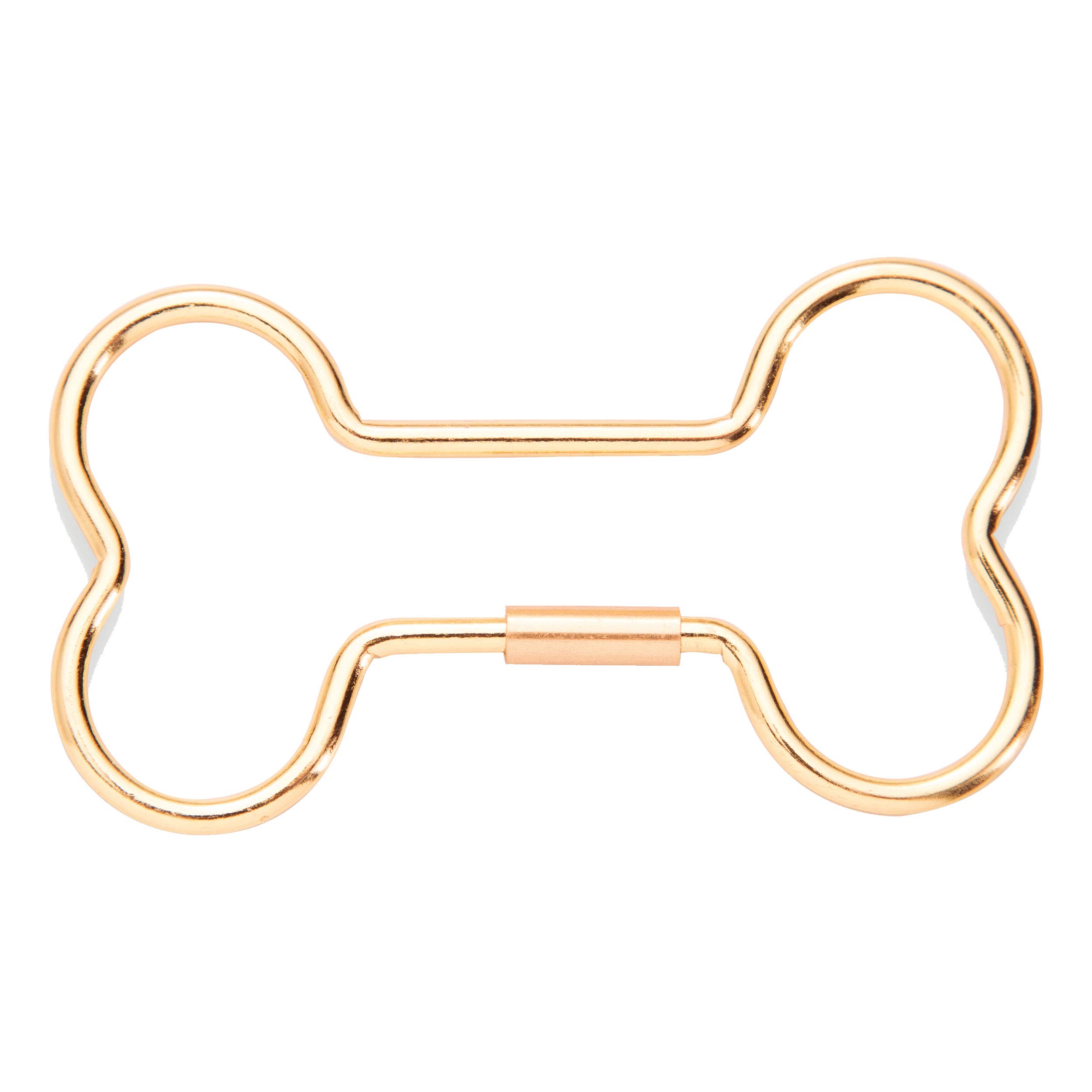 DONKEY Products Hello Bone Schlüsselanhänger, Schlüssel Anhänger, Schlüsselbund, Gold, L 6.3 cm, 400914