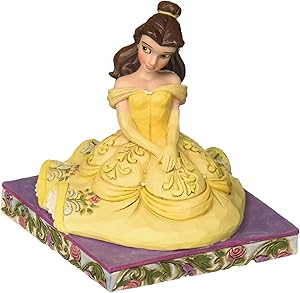 Enesco Disney Traditions by Jim Shore Beauty and The Beast Belle Personality Pose Figurine, 3.5