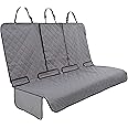 Lusso Gear Dog Car Seat Cover for Back Seat - 100% Waterproof - Full Protection from Mud, Scratches, Shedding - Non-Slip Cover Stays in Place, Fits Car, Truck, SUV (Gray)