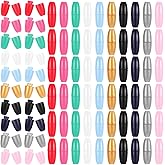 Mabor 100Pcs Breakaway Clasps for Jewelry Making - PVC Colorful Connectors for Rubber Band Bracelets, DIY Craft Projects