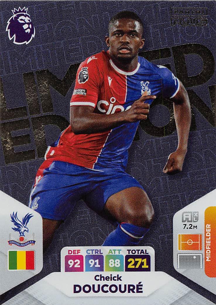 Panini Premier League Plus 2023 2024 Cheick Doucoure Limited Edition Trading Card