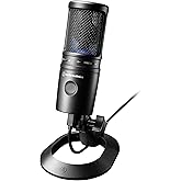 Audio-Technica AT2020USB-X Cardioid Condenser USB Microphone, Black