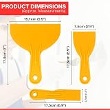 D.A.Y. Republic 3pc Plastic Putty Knife Set Flexible Scrapers view 2