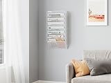 EasyPAG 8 Tier A4 Mesh In Tray Wall Pocket File Holder White view 5