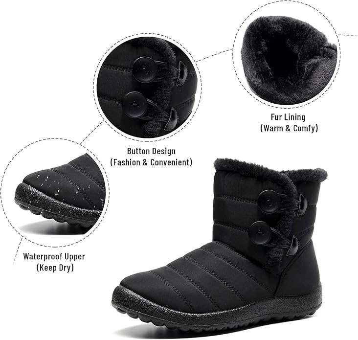 Solacozy Waterproof Booties Anti Slip Sneakers