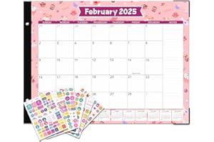 Desk Calendar 2025-2026, KOPEESY 22" x 17" Large Desk Top Calendar with Plastic Cover, 18 Months From January 2025 to June 2026