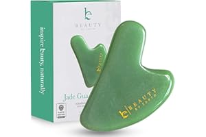 Jade Gua Sha Facial Tool - Face Massager for Skin Tightening and Facial Massage Sculpting Tool for Jaw, Gua Sha Stone for Wom