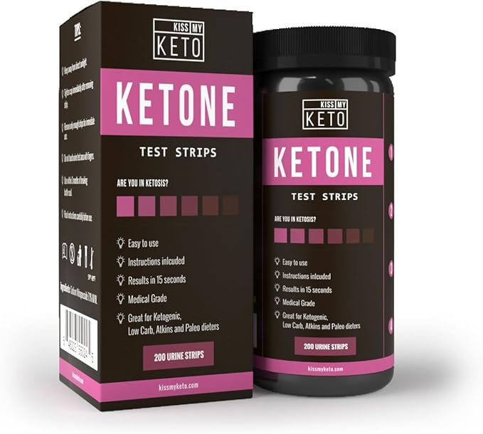Kiss My Keto 200 Ketone Strips Urine Test Sticks For Ketogenic