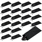 20 Pack Dust Bags For Shoes, Fabric Shoes Bags For Travel, Shoe Bag With Drawstring, Reusable Single Shoe Pouch For Protecting And Storing Shoes, Shoe Dust Bags For Men Women, Black