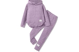 LKALPSQ Toddler Girl Fall Clothes Set Warm Sweatshirt Pants Long Sleeve Sweatsuits Winter Hooded Pullover Outfits