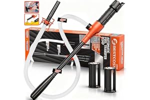 BESTCOSY Portable Transfer Pump Battery Operated Electric Siphon Pump for Gas, Fuel, Diesel, Water Transfer 2.8 GPM Flow Oil Extractor, 47 Inches Hose-Easy to Use Hand Fuel Pump, Multi-Use Siphon Transfer Pump