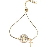 Our Lady of Grace Adjustable Chain Bracelet Virgin Mary Jewelry