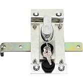 Redants Basement Door Keyed Lock Kit, Weatherproof Exterior Entry Lock for Classic Steel Cellar Doors, Corrosion Resistant, 30 Min DIY Install, Emergency Release Lever