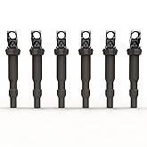 Ignition Coil Pack Set of 6 - Replacement for Bosch 0221504470, 12138616153, 12137594937, 12138657273, 12137562744 - Compatib