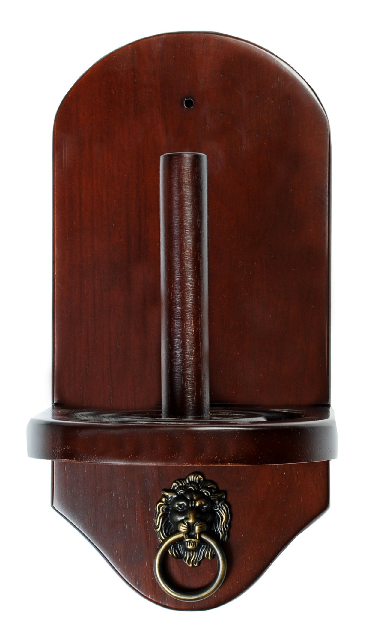Iszy Billiards Wall Mount Pool Table Cone Chalk Holder, Mahogany Finish