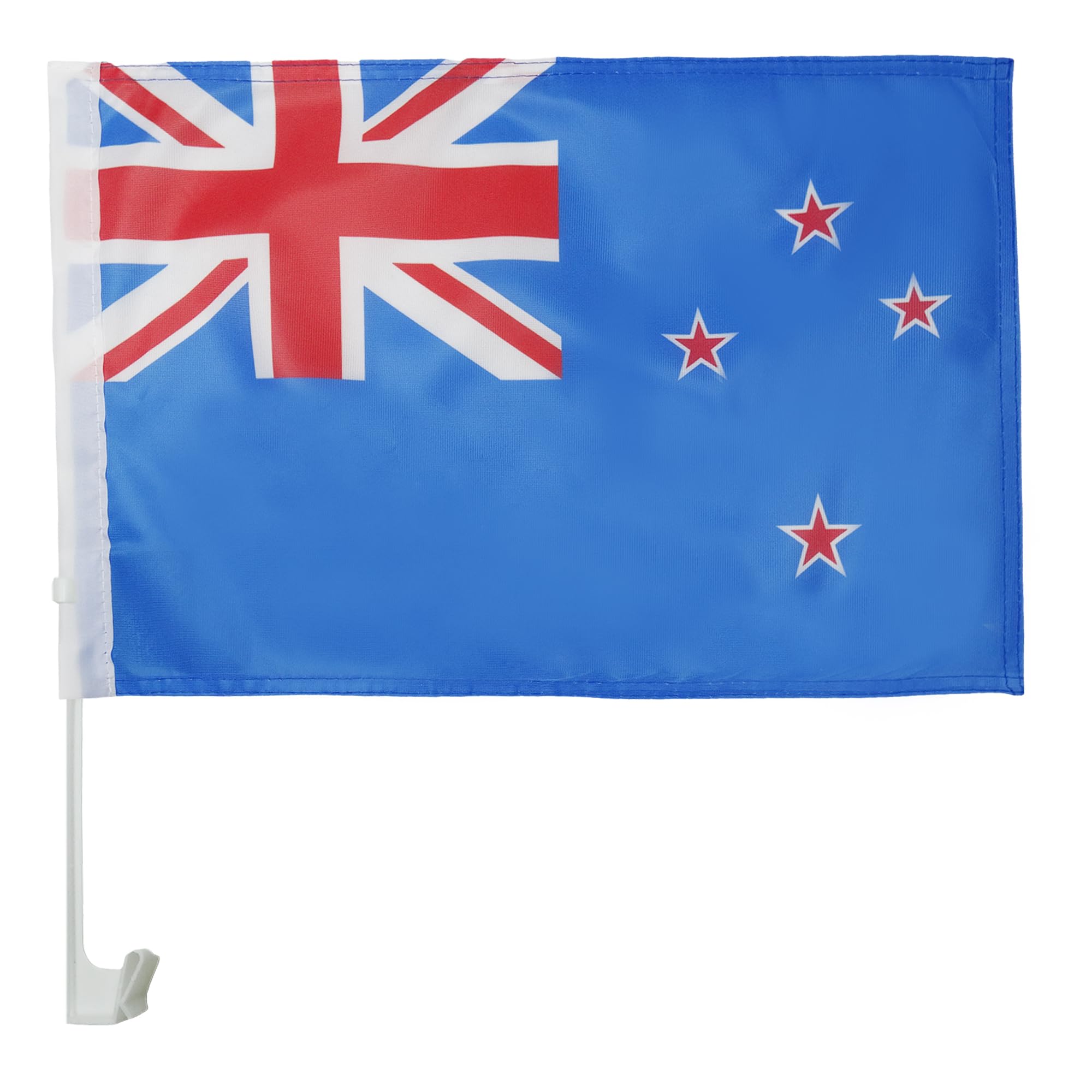 AZ FLAG New Zealand Car Flag 18'' x 12'' - New Zeleander –Kiwi Car flags 30 x 45cm - Banner 18x12 INCHES PLASTIC STICK — image 1