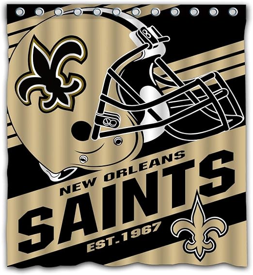 Amazon Com Potteroy New Orleans Saints Team Stripe Design Shower