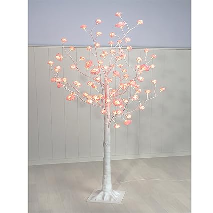 Arbre Lumineux Led Rose Arbre Fleur Rose 150 Cm Arbre