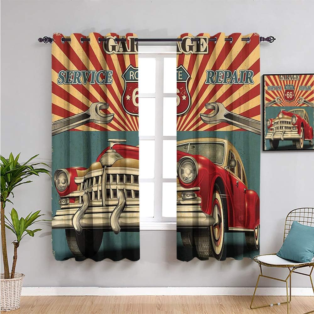 americana decor collection Fabric curtain, Curtains 63 inch length